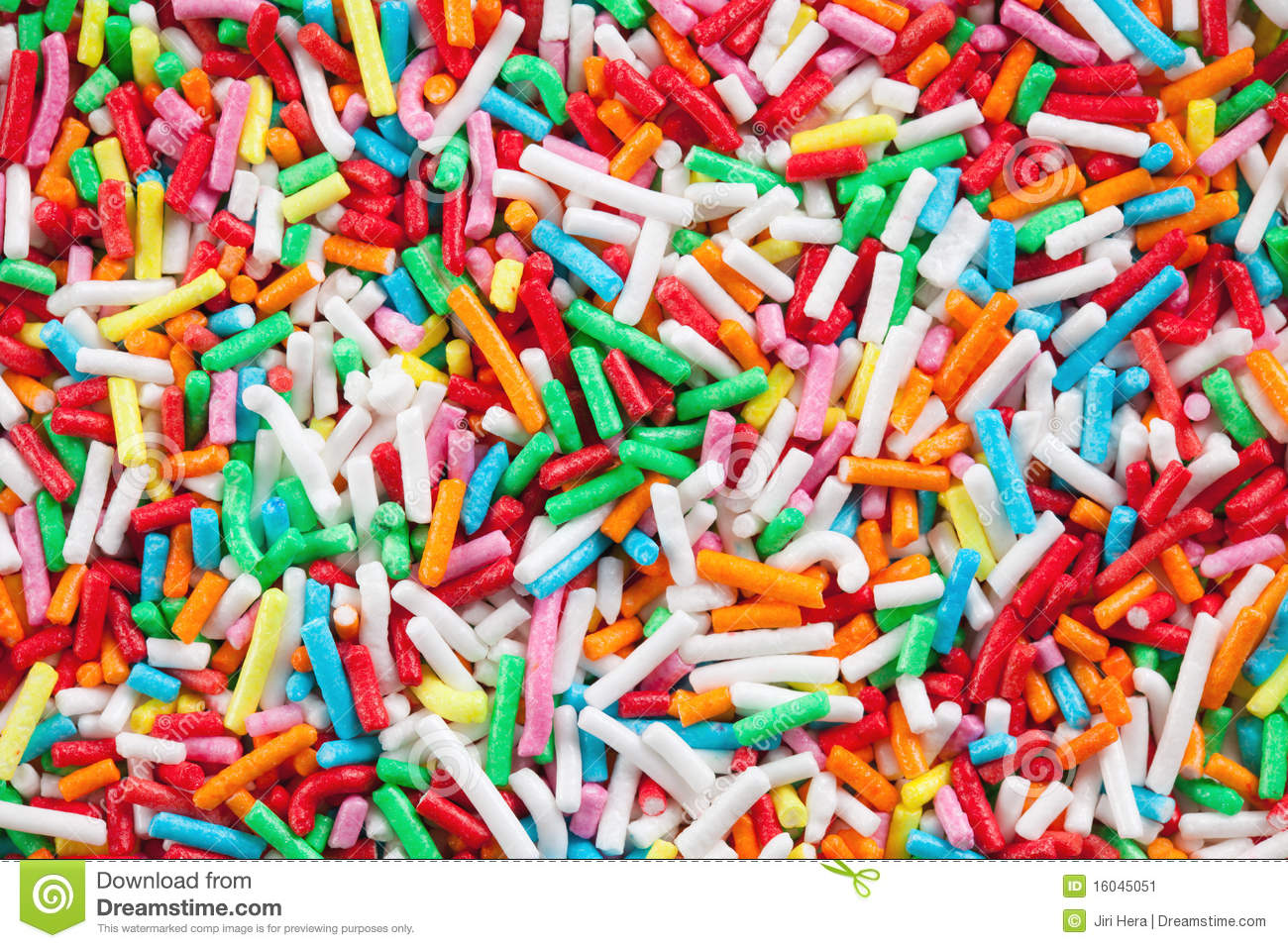 Colorful Sugar Sprinkles Stock Image   Image  16045051