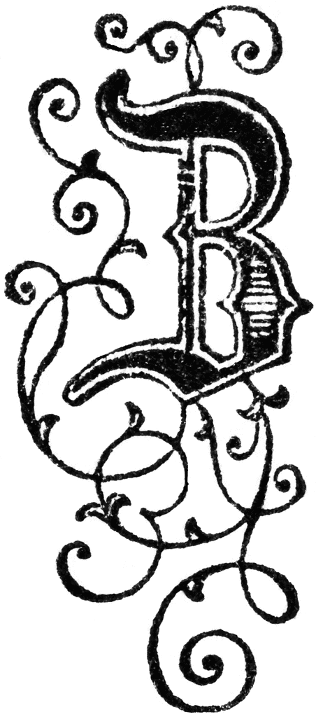 Decorative Letter B   Clipart Etc