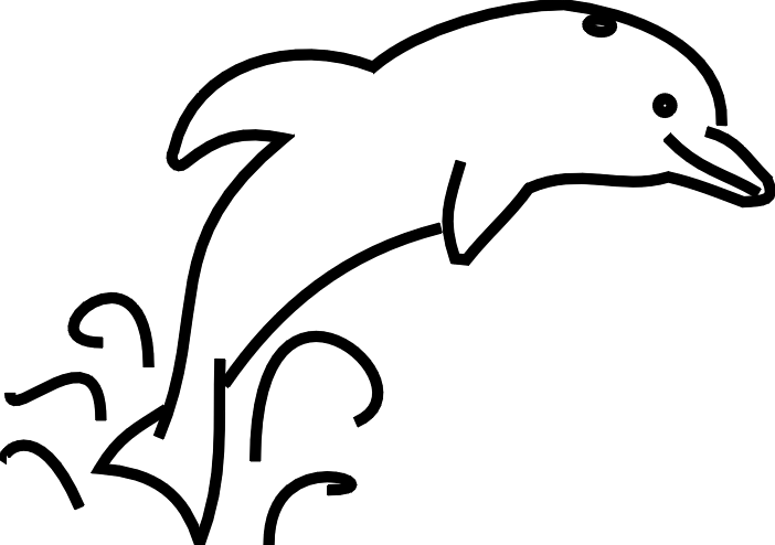 Dolphin Clip Art Black And White Free   Clipart Panda   Free Clipart