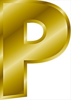 Free Gold Letter P Clipart   Free Clipart Graphics Images And Photos
