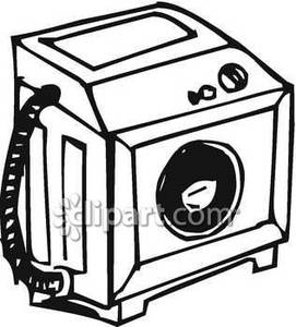 Machine Clipart Black And White Washing Machine Royalty Free Clipart