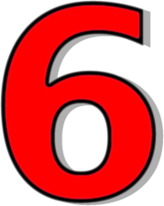 Number 6 Red   Http   Www Wpclipart Com Signs Symbol Alphabets Numbers