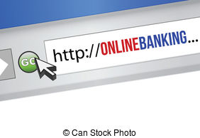 Online Banking Concept   Internet Browser With An Online