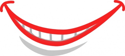 Smile Mouth Teeth Clip Art Vector Free Vectors   Vector Me