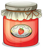 Strawberry Jam   Clipart Graphic