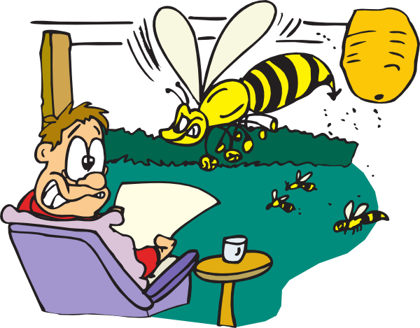 Angry Bees Clip Art At Clker Com   Vector Clip Art Online Royalty    