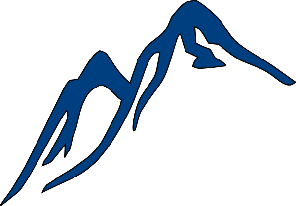 Blue Mountain Clip Art At Clker Com   Vector Clip Art Online Royalty    