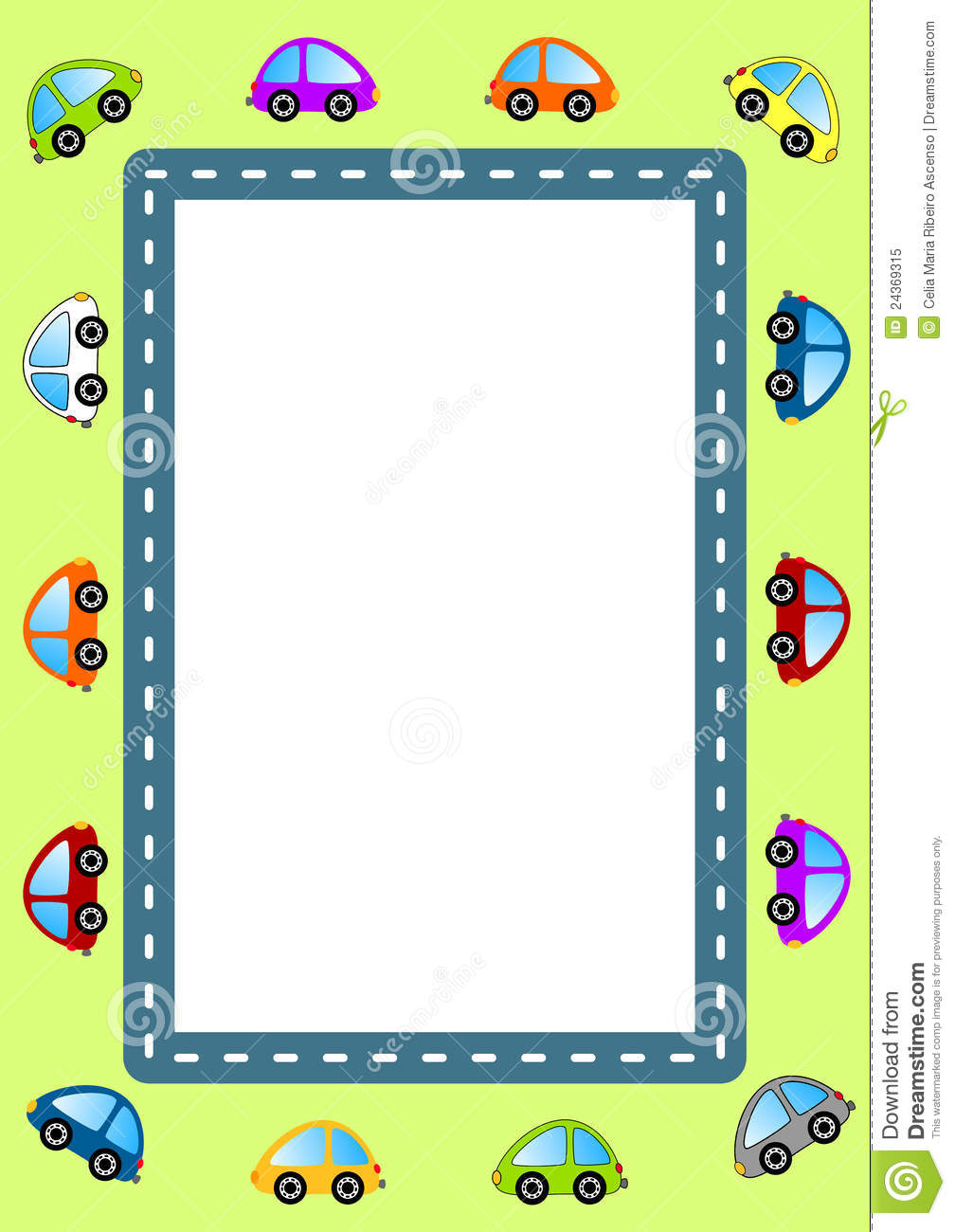 Car On Road Clipart Cars And Road Frame