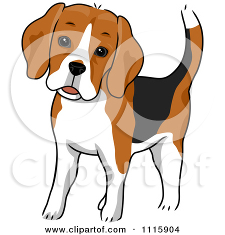 Clipart Cute Beagle Dog   Royalty Free Vector Illustration By Bnp