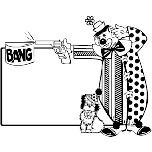 Clown Dog Gun Border Clipart Cliparts Of Clown Dog Gun Border Free    