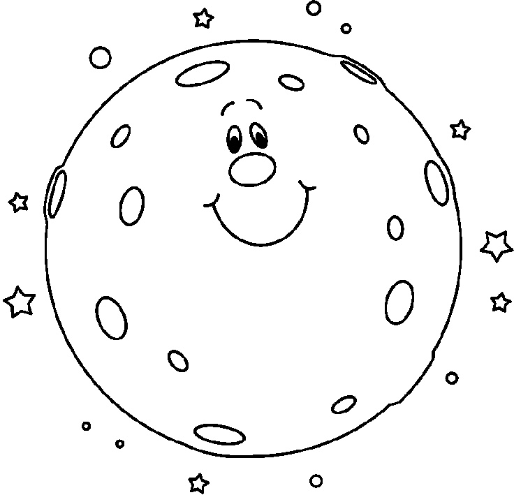 Full Moon Clip Art Coloring Page   Outer Space Theme   Pinterest