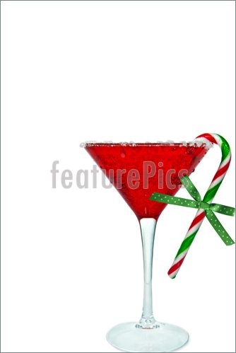 Holiday Cocktails Clipart A Holiday Cocktail Glass