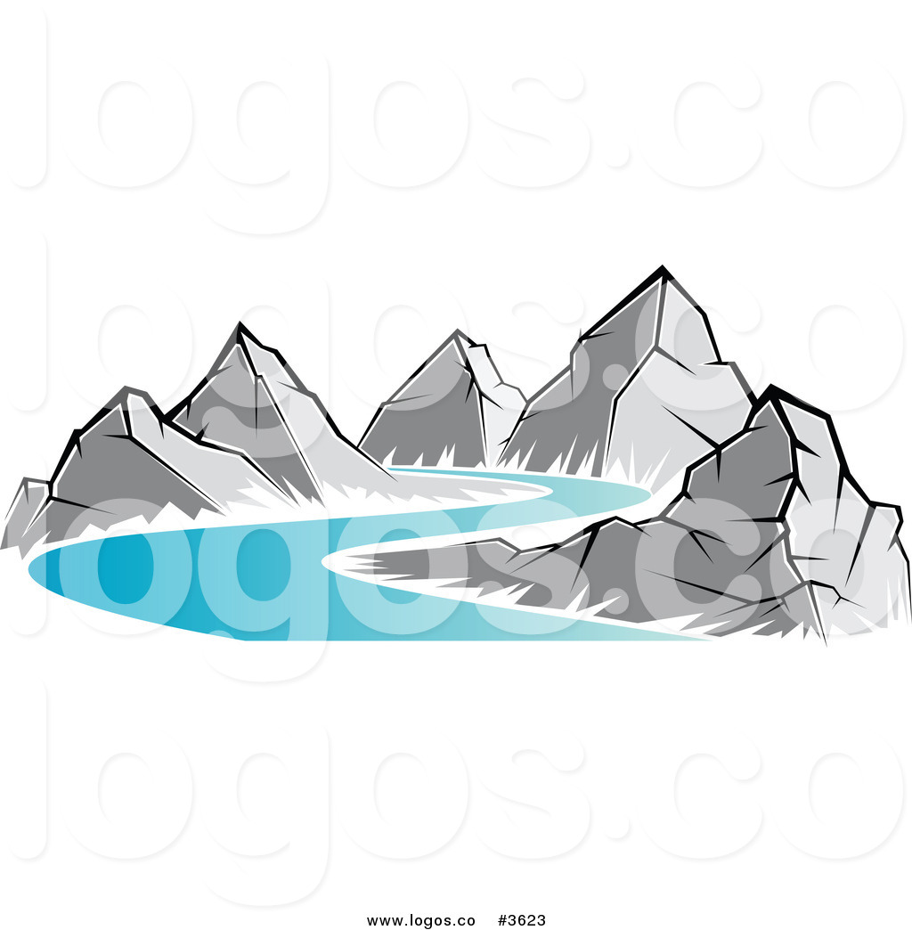 Larger Preview  Royalty Free Mountain And River Logo By Seamartini    