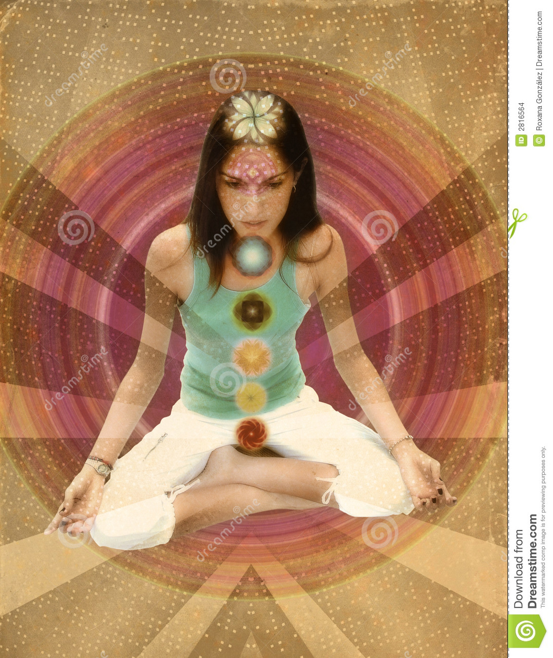 More Similar Stock Images Of   Vintage Chakras Girl