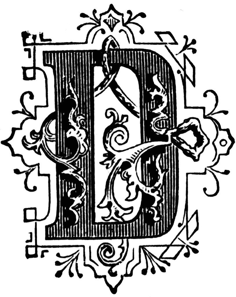 Ornamental Letter   Clipart Etc