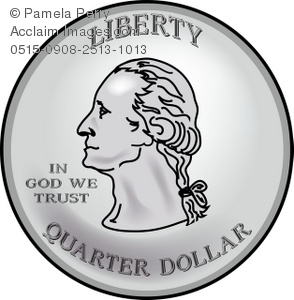 Quarter Coin Clip Art Black And White Coins Clipart