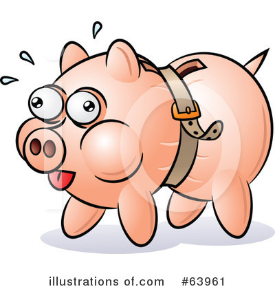Royalty Free  Rf  Piggy Bank Clipart Illustration By Gnurf   Stock