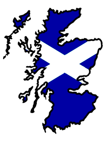 Scotland Flag Map Big   Free Images At Clker Com   Vector Clip Art
