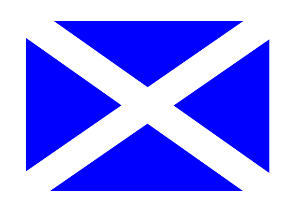 Scottish Flag Clip Art At Clker Com   Vector Clip Art Online Royalty
