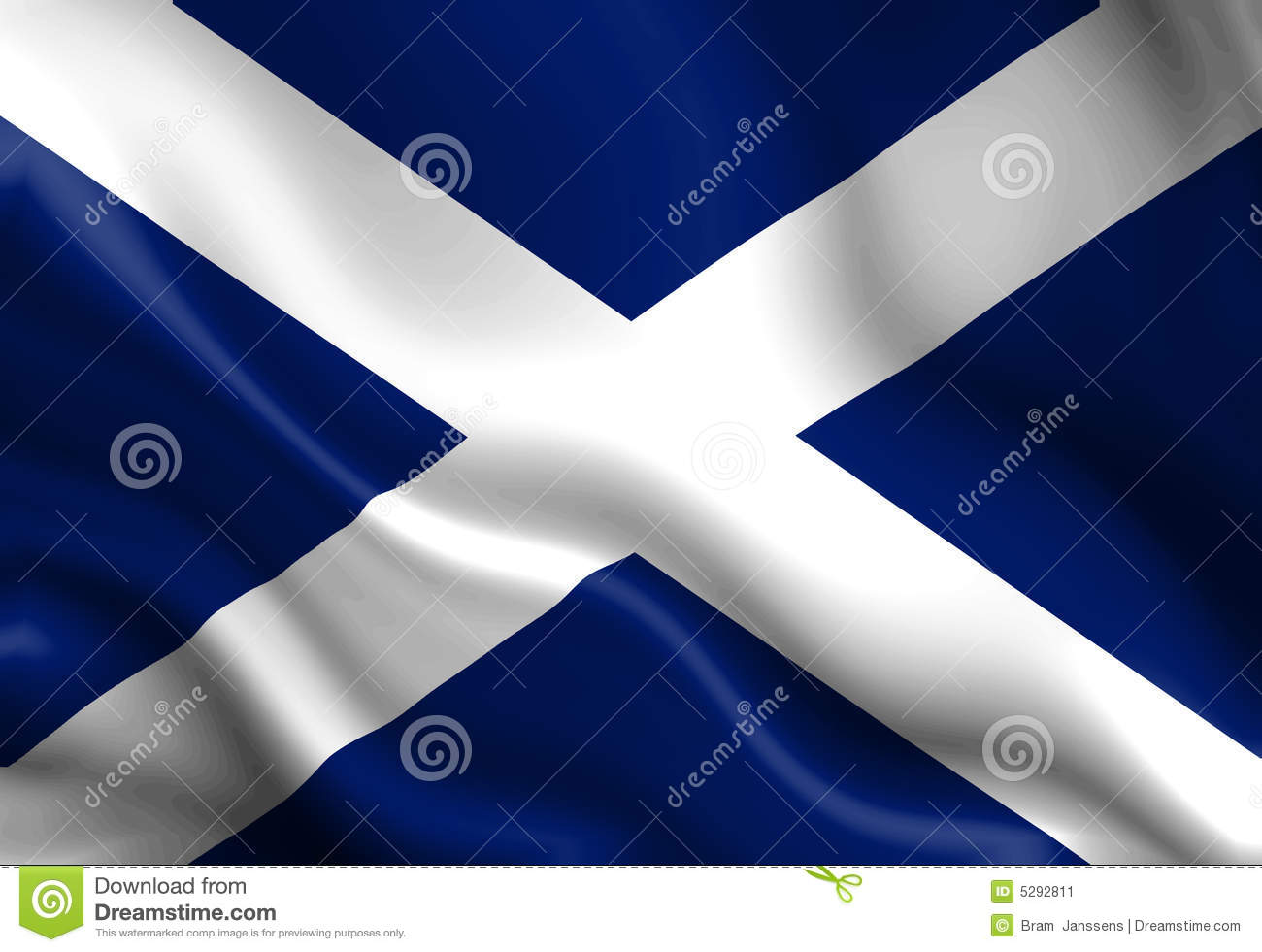 Scottish Flag Stock Image   Image  5292811