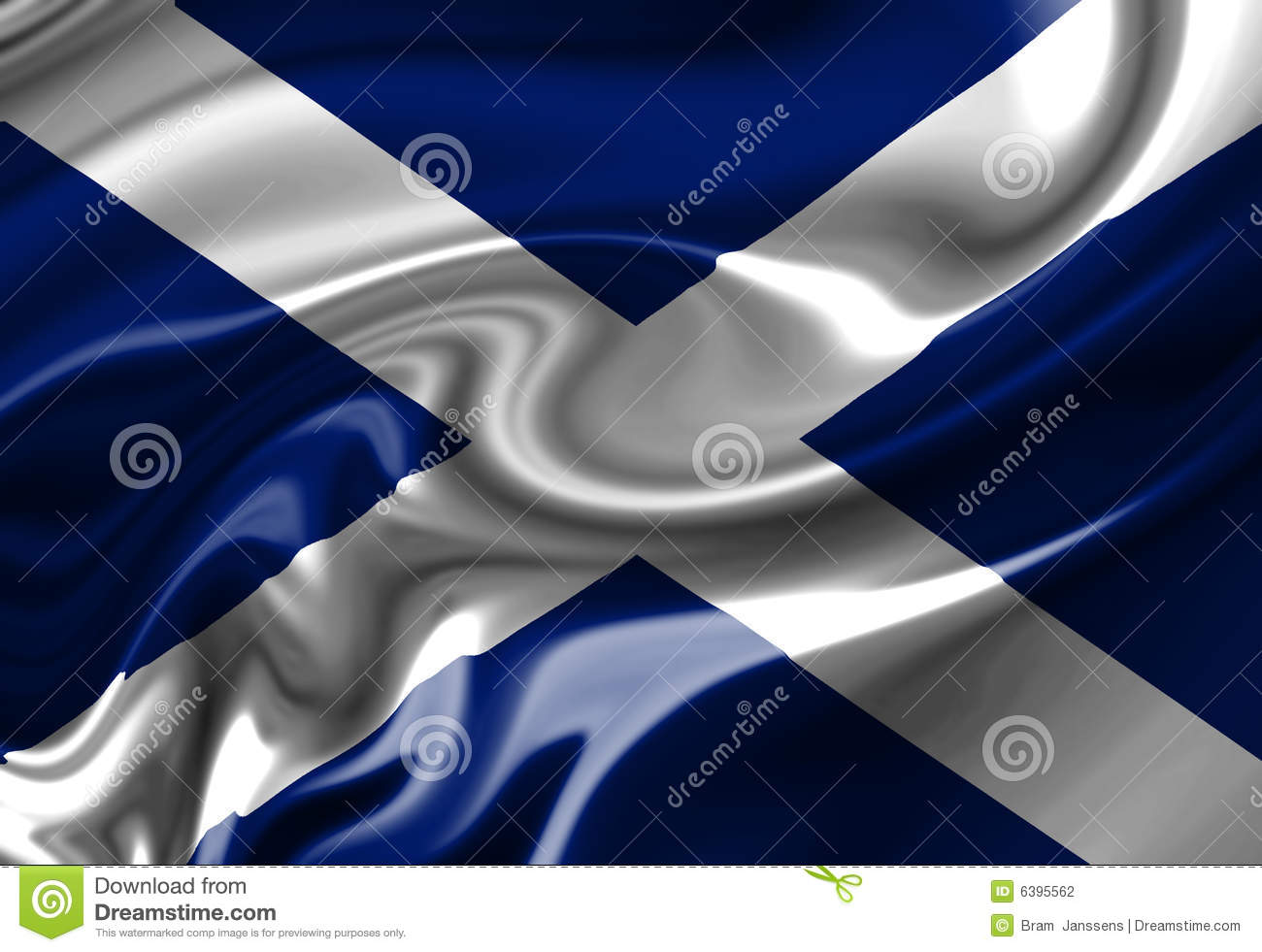 Scottish Flag Stock Photography   Image  6395562