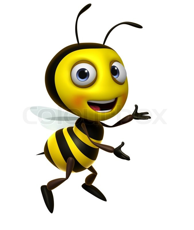 Stock Image Of  Cartoon Bee 