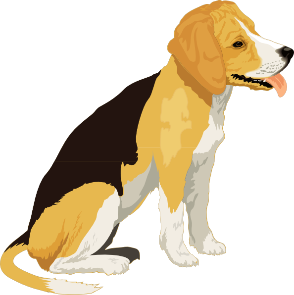 Yellow And Black Beagle Clip Art At Clker Com   Vector Clip Art Online