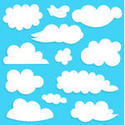     37cute Clouds Vector Clouds Collection Twenty Seven Cute Clouds