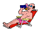 Animated Gifs Of Vacation  Man Sitting On Deck Chair