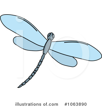 Blue Dragonfly Clipart