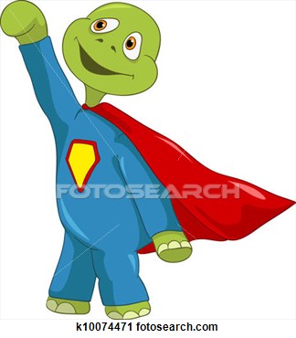 Clipart Funny Turtle Superman Fotosearch Search Clipart