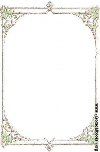 Free Clip Art  Victorian Border Of Brown Twigs And Green Leaves