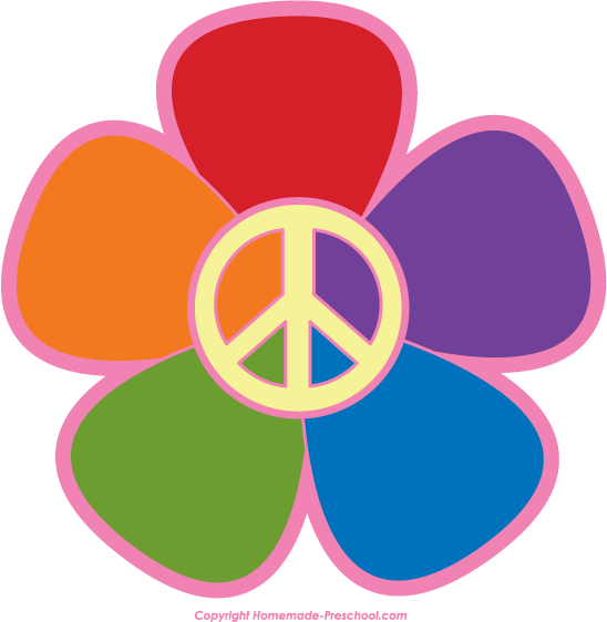 Fun And Free Peace Sign Clipart