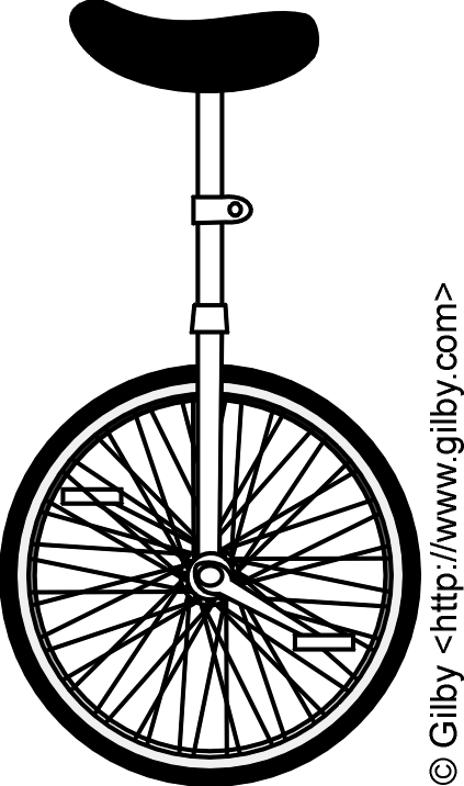 Gilby S Website  Unicycling Clipart