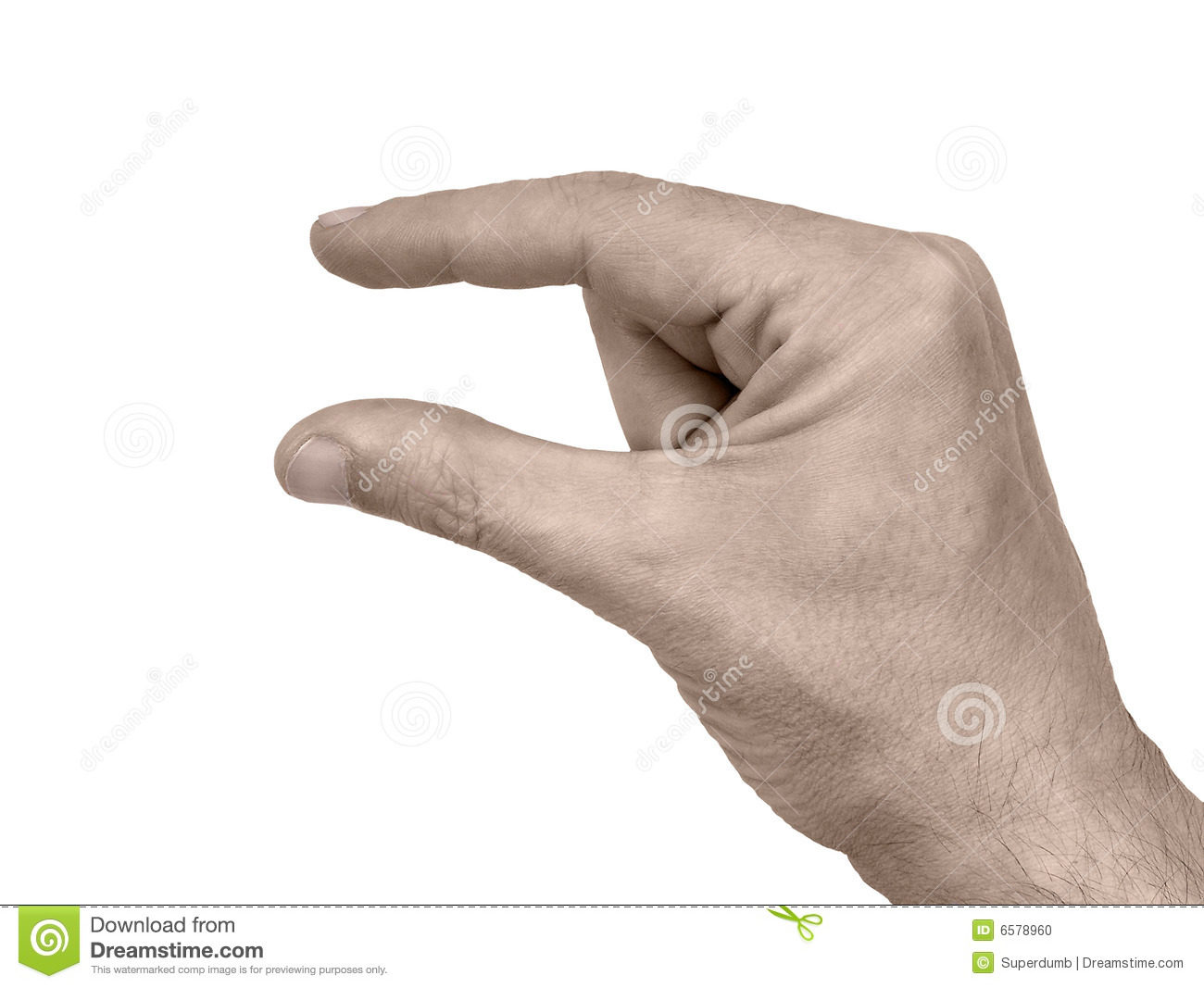 Hand Gesture Just A Little Stock Photo   Image  6578960