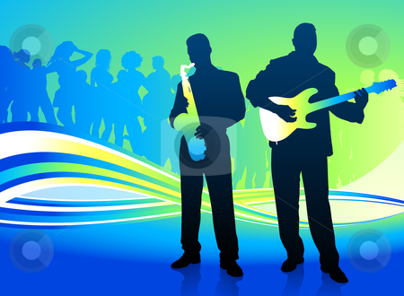 Live Music Band Stock Vector Clipart Live Music Band Original Vector    