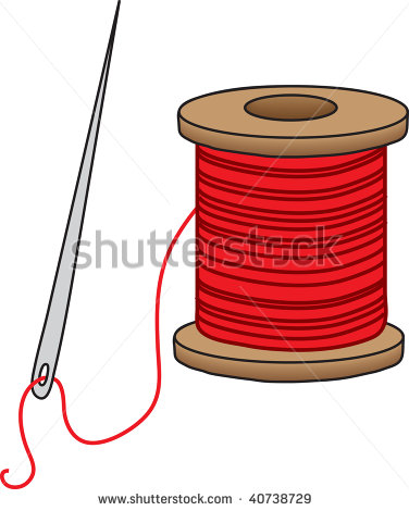 Sewing Needle And Thread Clip Art Clipart Illustration Of A