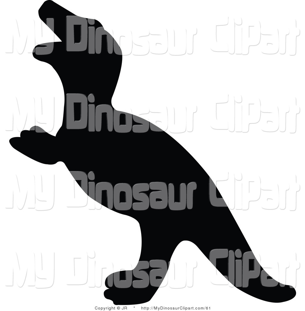 Tyrannosaurus Rex Dinosaur Silhouette Facing Left Dinosaur Clip Art Jr