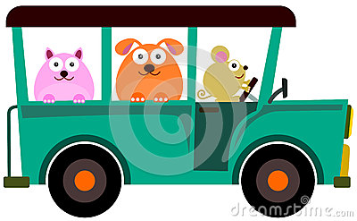 Animal Jeep Ride Royalty Free Stock Image   Image  32059686