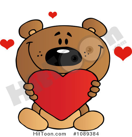 Bear Valentine Clipart   Vectors  1