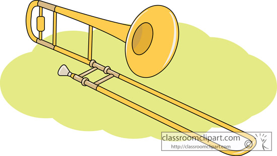 Caption Trombone Musical Instrument Clipart Headline Trombone