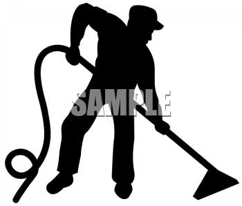Carpet Cleaner   Royalty Free Clipart Image
