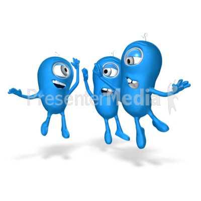 Characters Group High Five Presentation Clipart