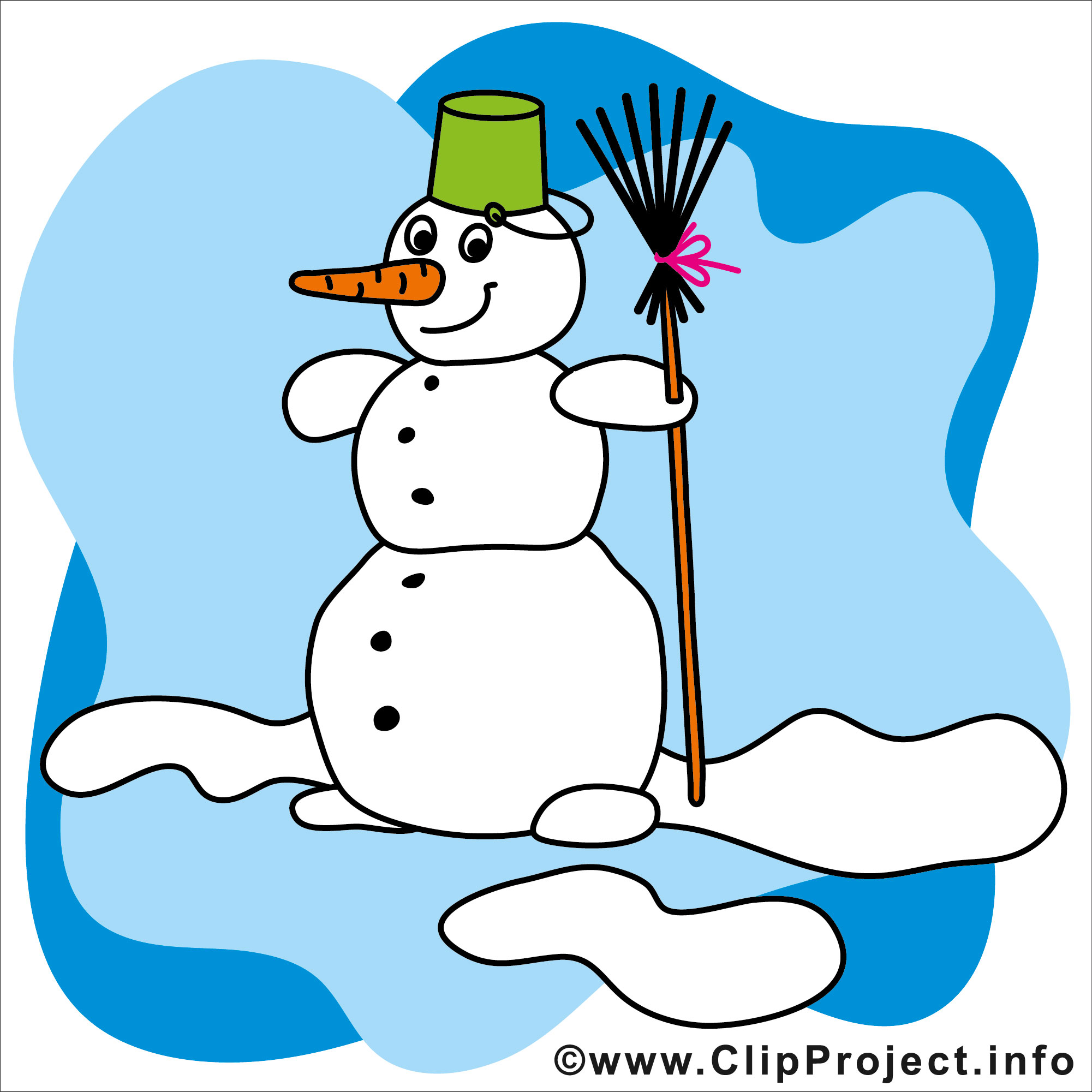 Clip Art Title  Cartoon Snowman   Winter Clip Art Gratis