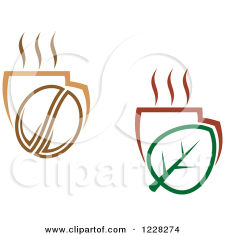 Clipart Of Tea And Coffee Cups   Royalty Free Vector Illustration By