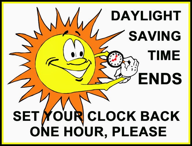 Daylight Saving Time Ends Today