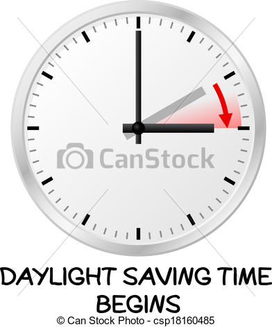 Daylight Savings Time Begins Clipart Time Change To Daylight Saving