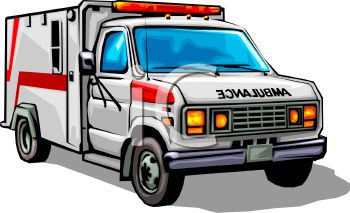 Emergency Vehicle Ambulance   Royalty Free Clip Art Illustration