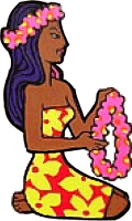 Free Hawaiian Clipart Graphics  Touncan Hula Girl Shirt Flag