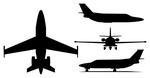 Illustration Of Private Jet Airplane Silhouette Private Jet Airplane